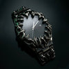 Alabaster Claw Watch – Luxury Minimalist Timepiece with Emerald Accent Design - AuvaNoirAlabaster Claw Watch – Luxury Minimalist Timepiece with Emerald Accent Design